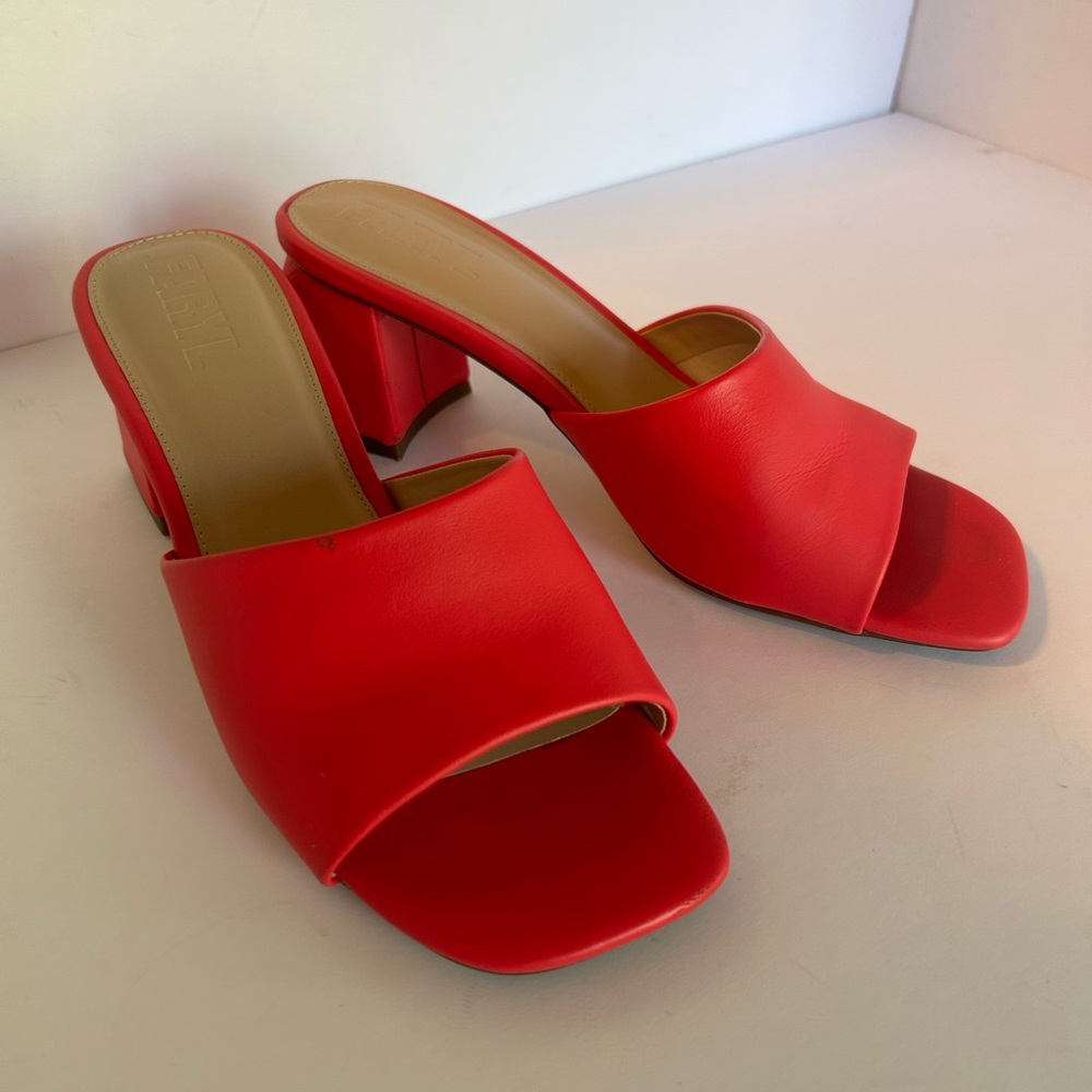 Hot pink slides by Faryl - 7.5 or 8